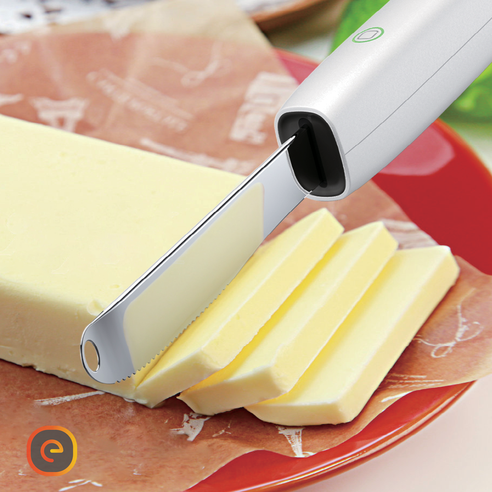 Heated butter knife 