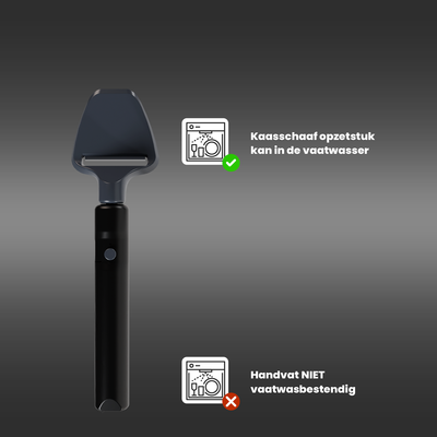Verwarmde kaasschaaf - draadloos & oplaadbaar